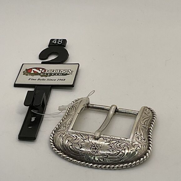 Nocona Floral Engraved Belt Buckle - Picture 1 of 5